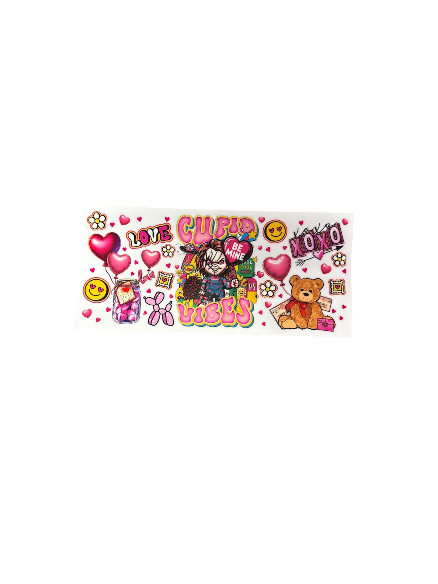 Chucky Be Mine Cupid Vibes Cup Transfer