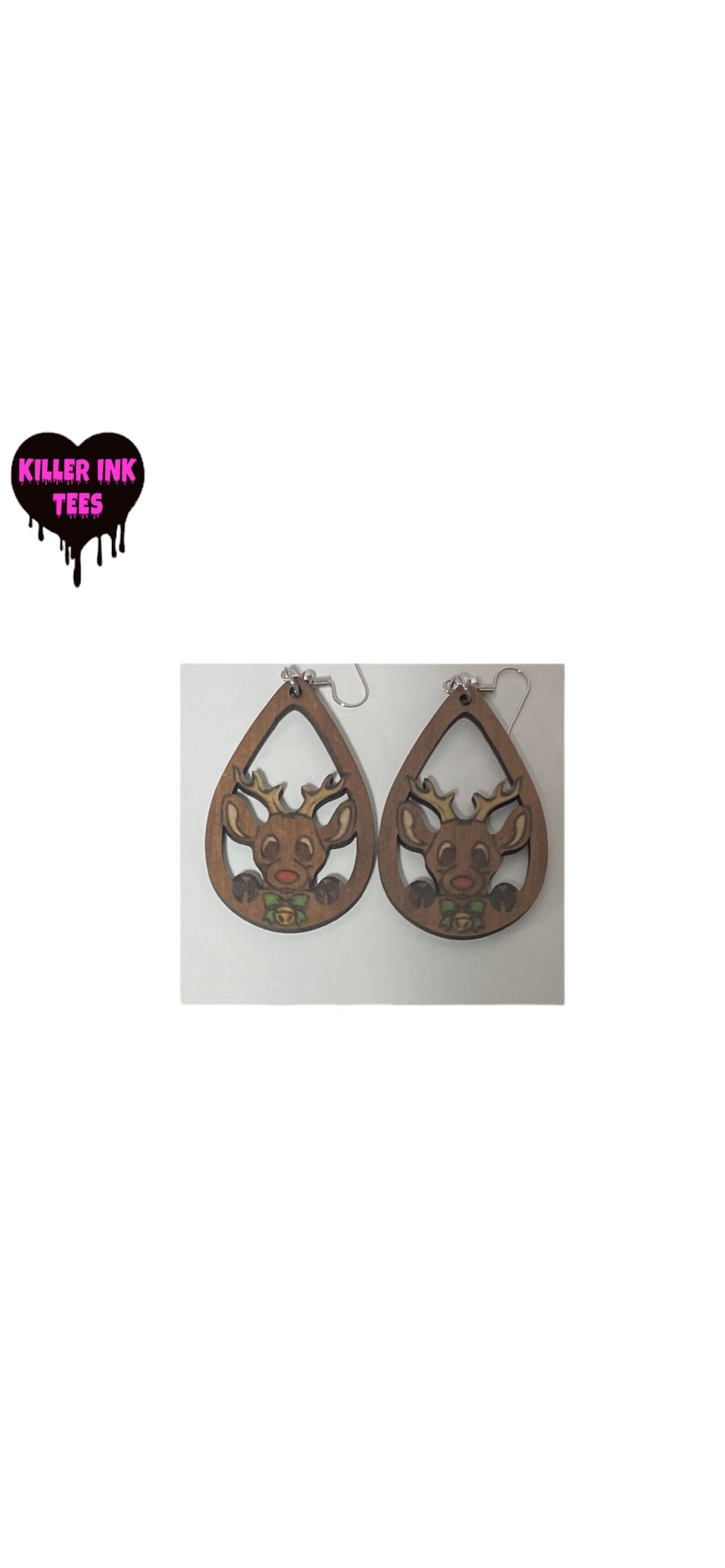 Reindeer Christmas Earrings