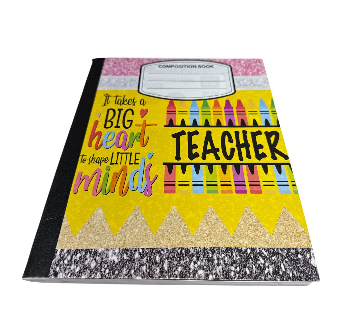 Composition notebooks .. front & back done