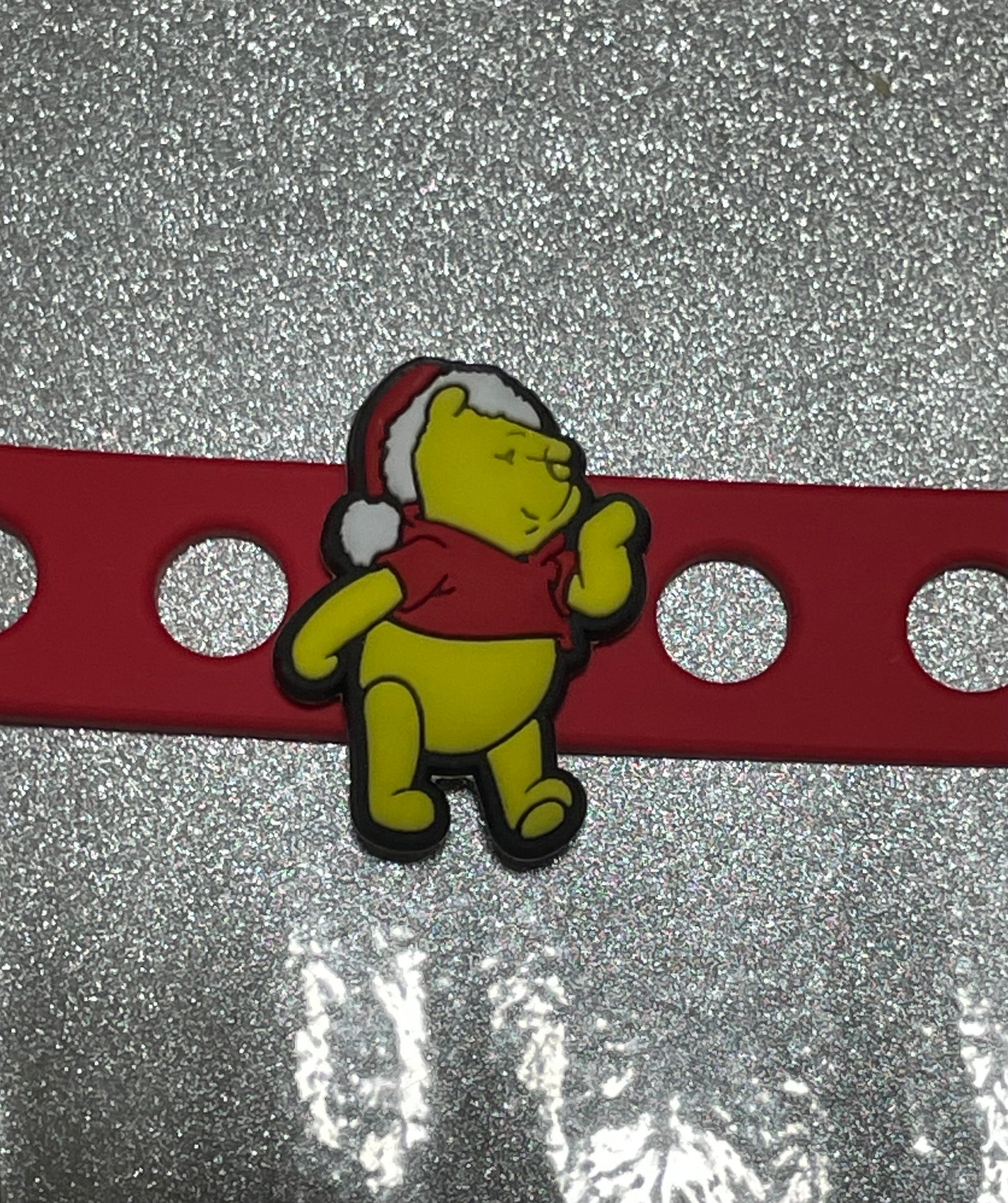 Winnie The Pooh Santa Shoe Charm