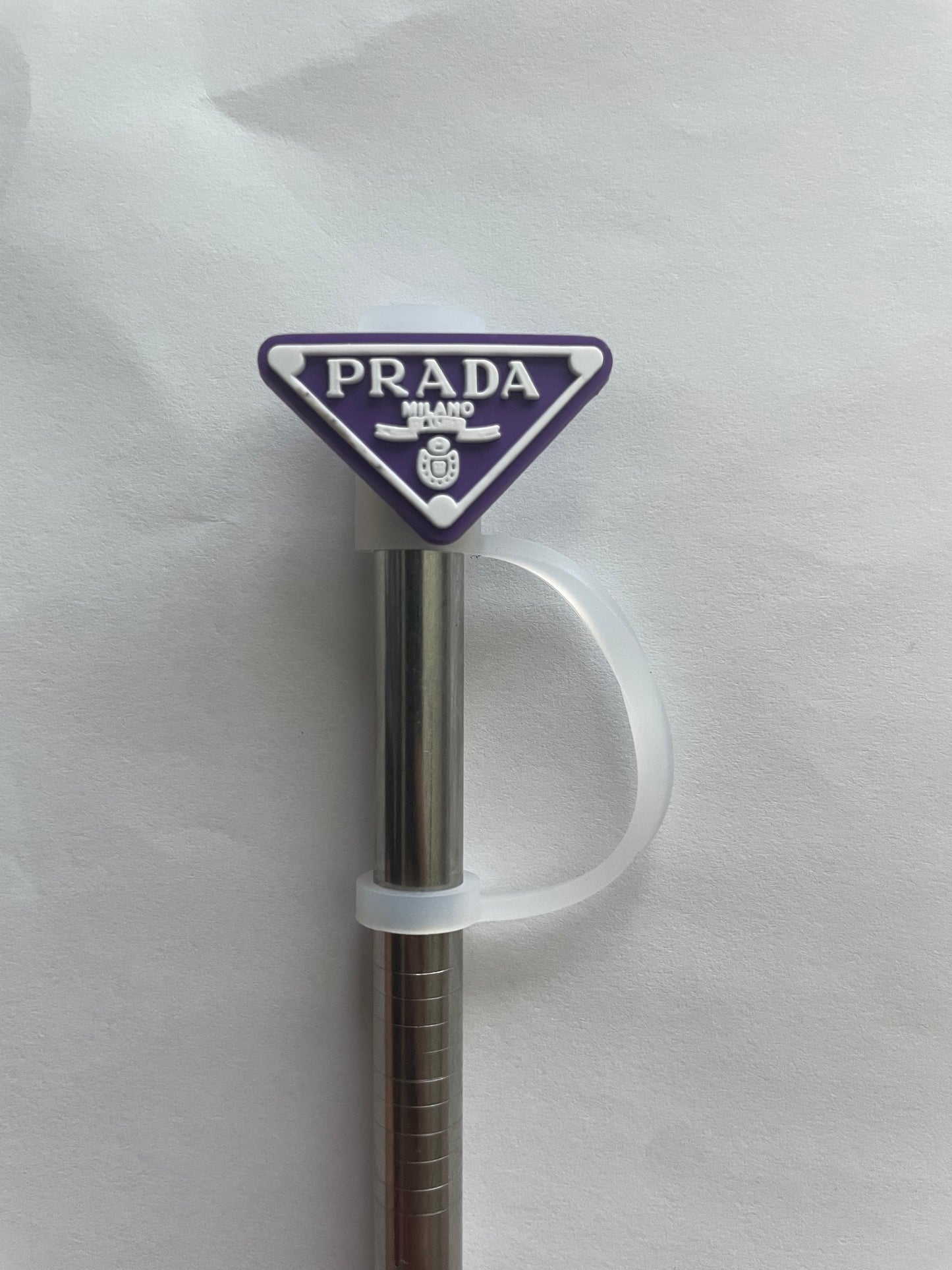 Prada purple Straw Topper