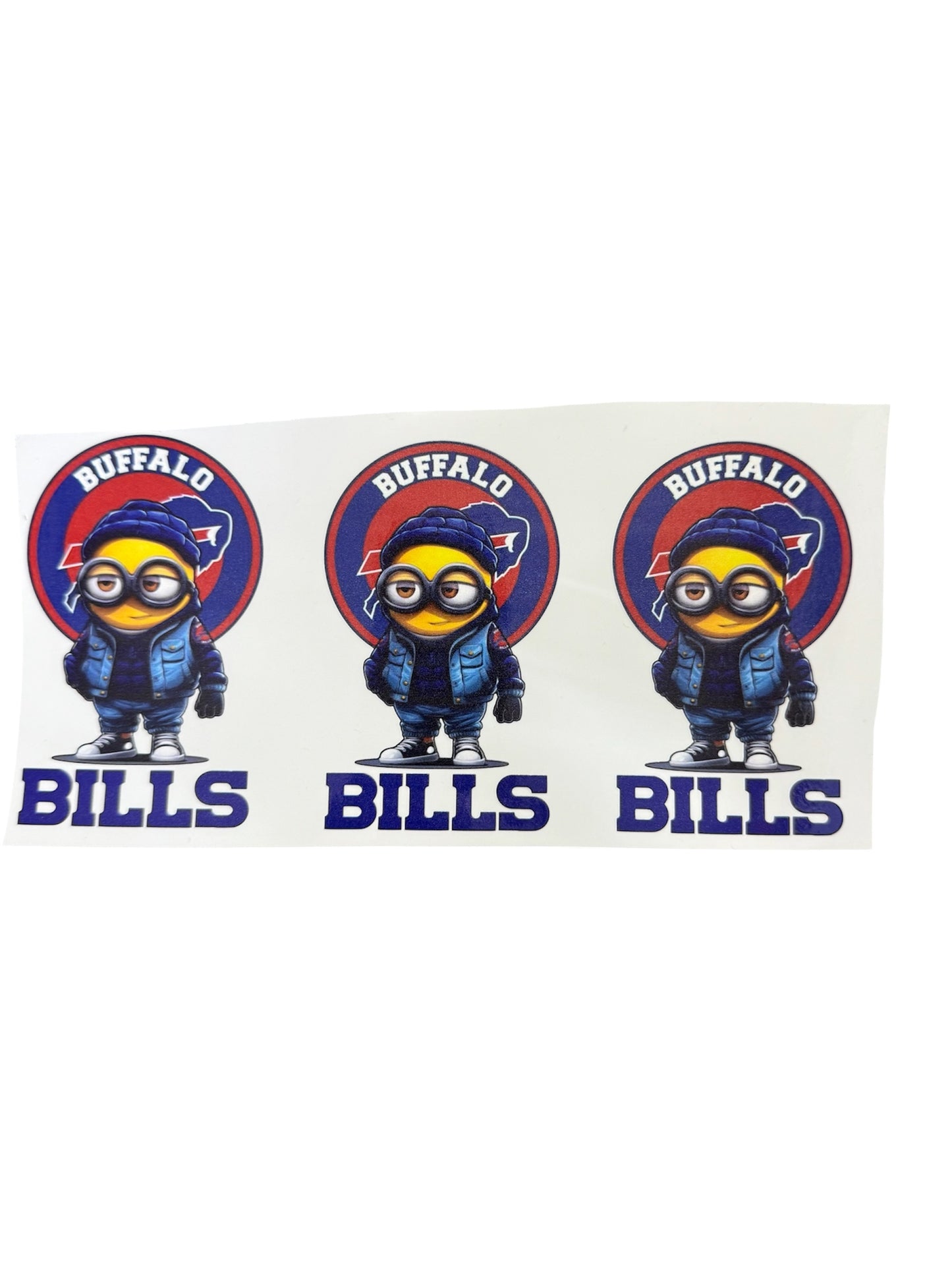 Buffalo bills minions 3 Cup Transfer