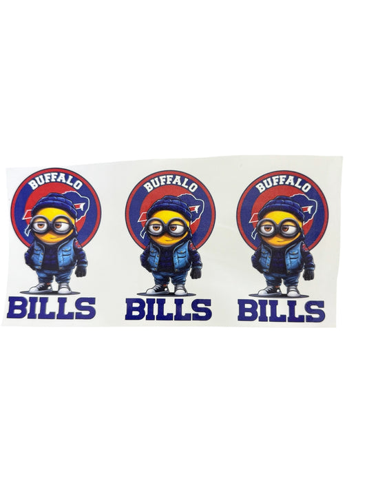 Buffalo bills minions 3 Cup Transfer