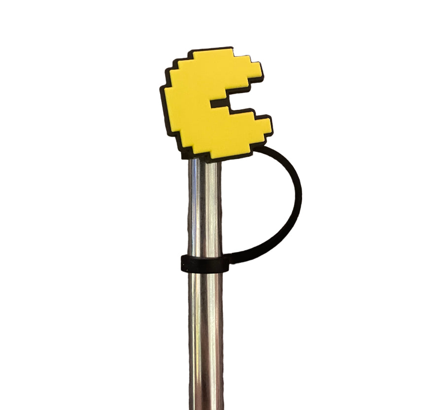 PAC man Straw Topper