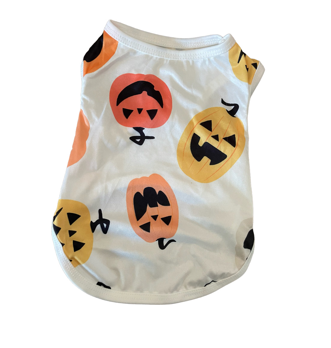 Halloween pumpkin shirt for dog