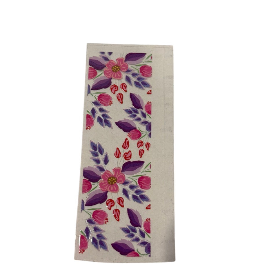 Purple pink flowers Pen Wrap