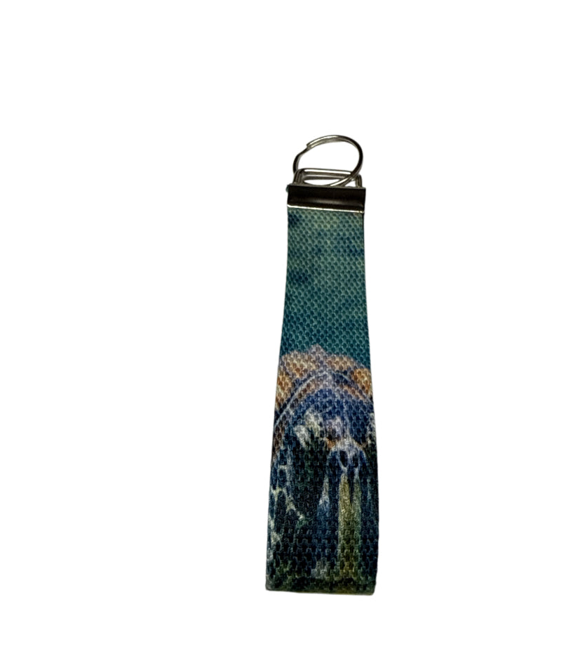 Sea turtle / Key fob holder Wristlet