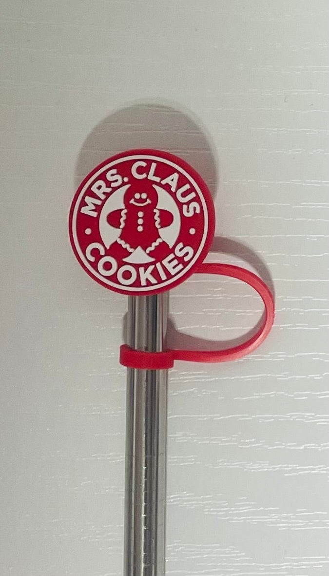 Mrs. Clause Cookies Straw Topper