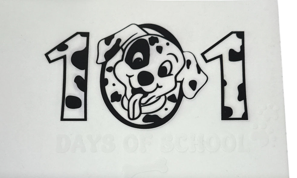 101 days of school DTF Heat Transfer