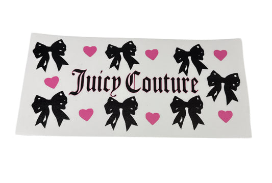 Juicy couture pink black Cup Transfer