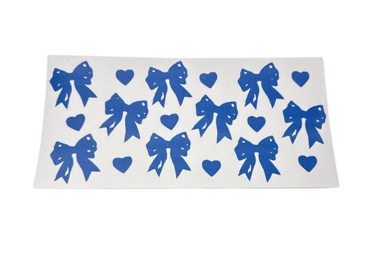 Blue bows Cup Transfer
