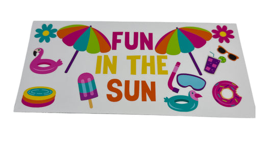 Summer fun in the sun Cup Transfer