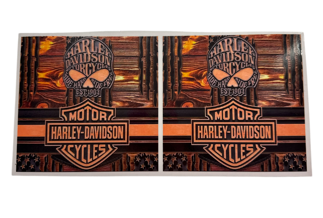 Harley Davidson wood Cup Transfer