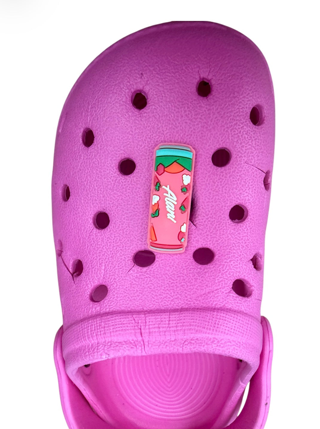 Pink drink Shoe Charm