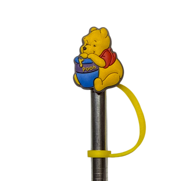 Pooh with honey Straw Topper