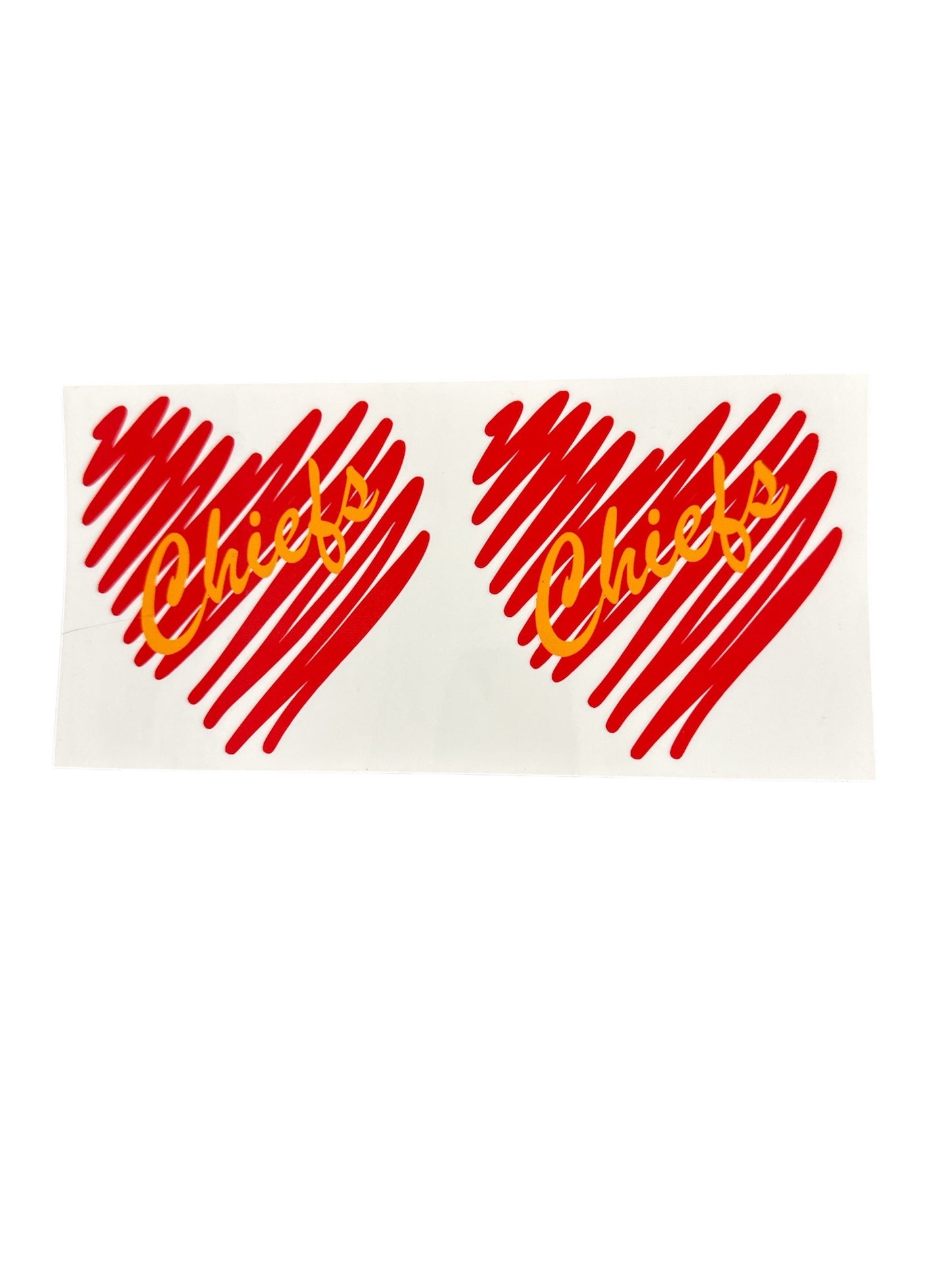 Double heart chiefs Cup Transfer