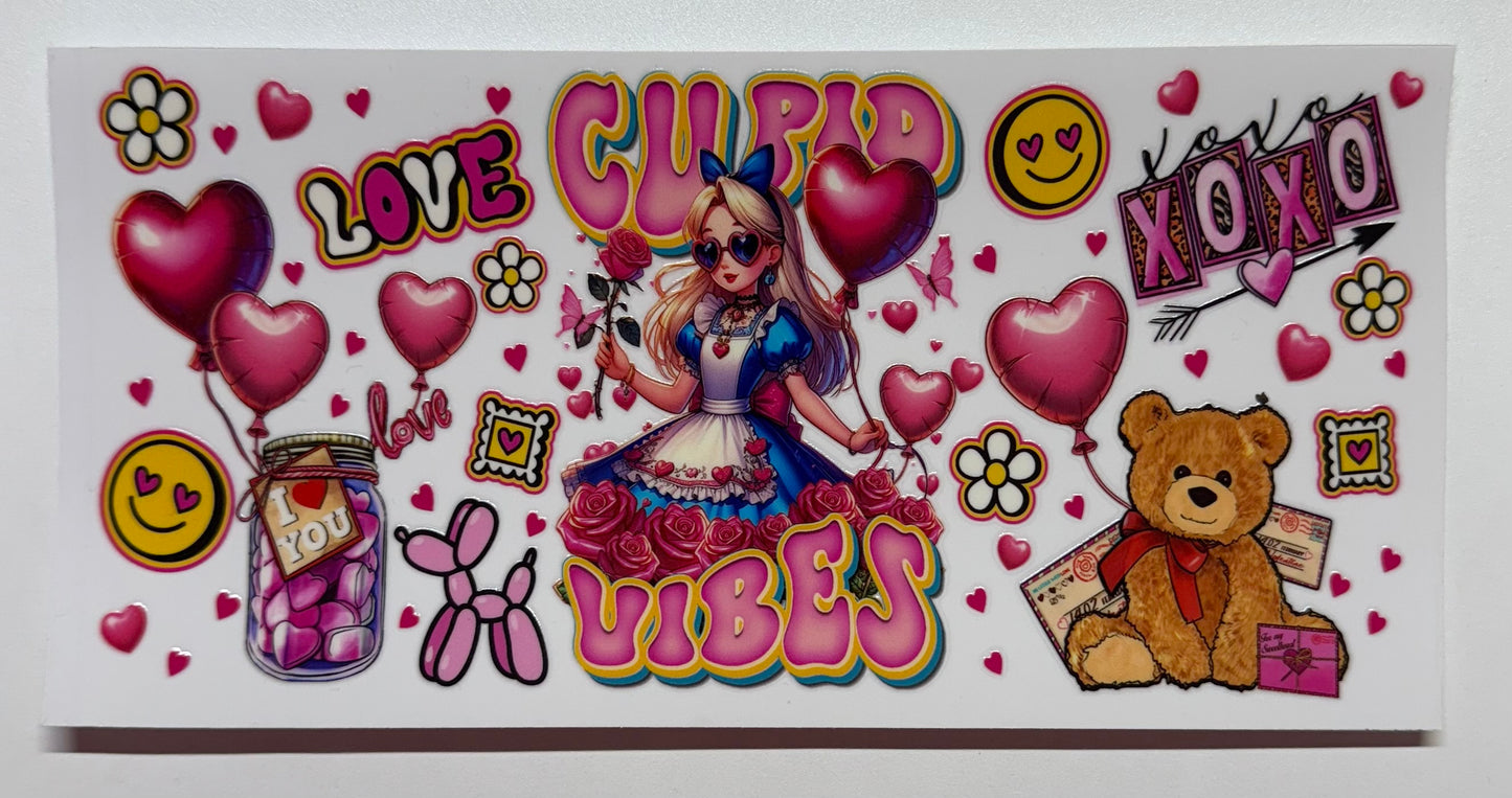 Alice in Wonderland Cupid Vibes Cup Transfer