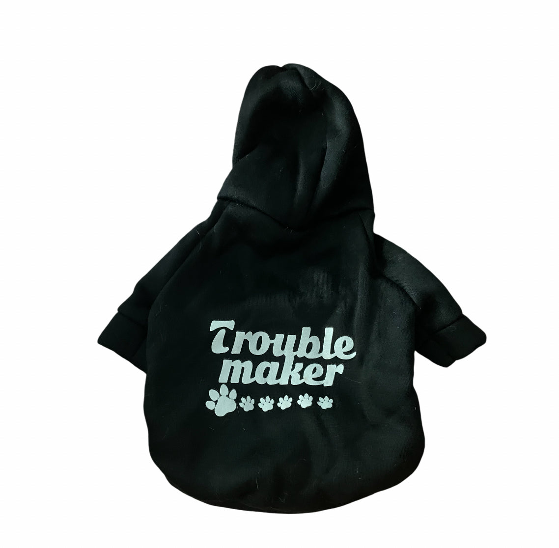 Hoodie shirt trouble maker for dog
