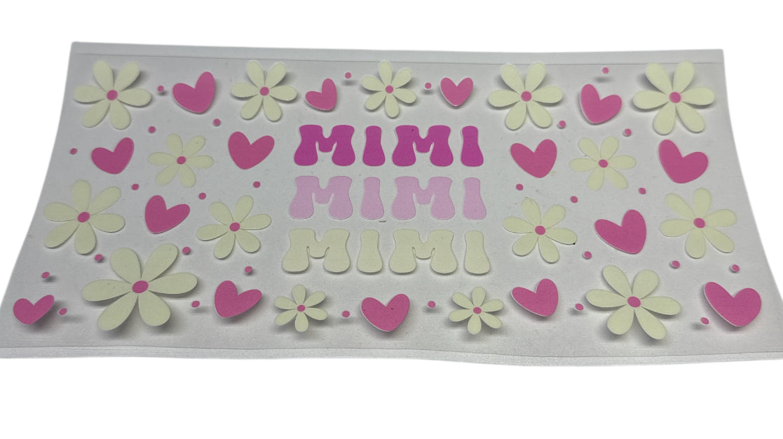 Mimi flowers Cup Transfer