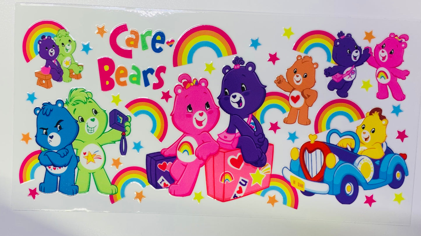 Care Bears Pink Luggage Rainbows Transfer