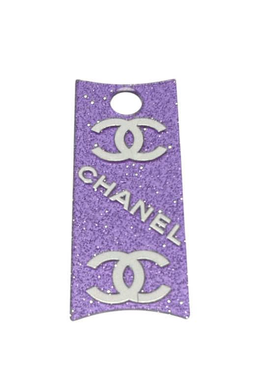 Cc purple Tumbler glitter plate cover