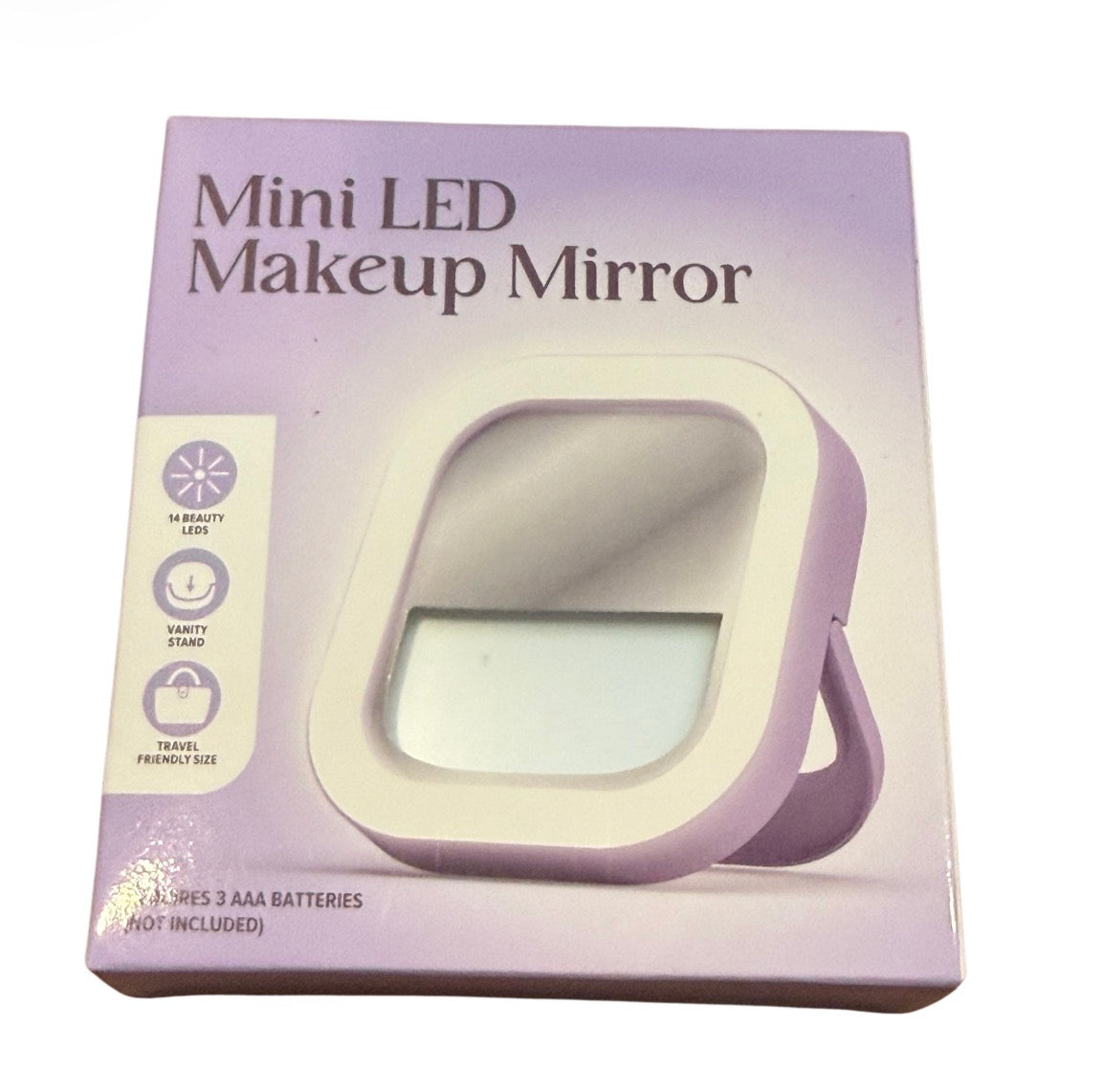 Mini led makeup mirror