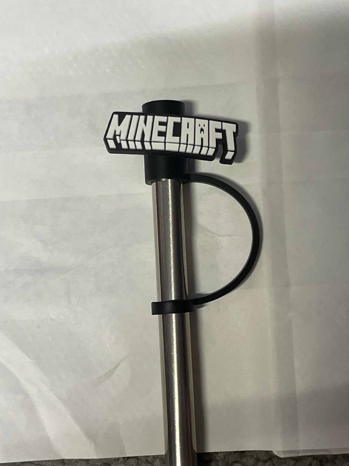 Minecraft word Straw Topper