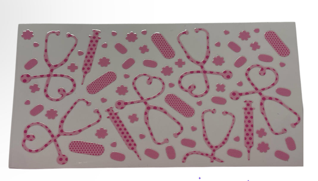Pink nurse Cup Transfer