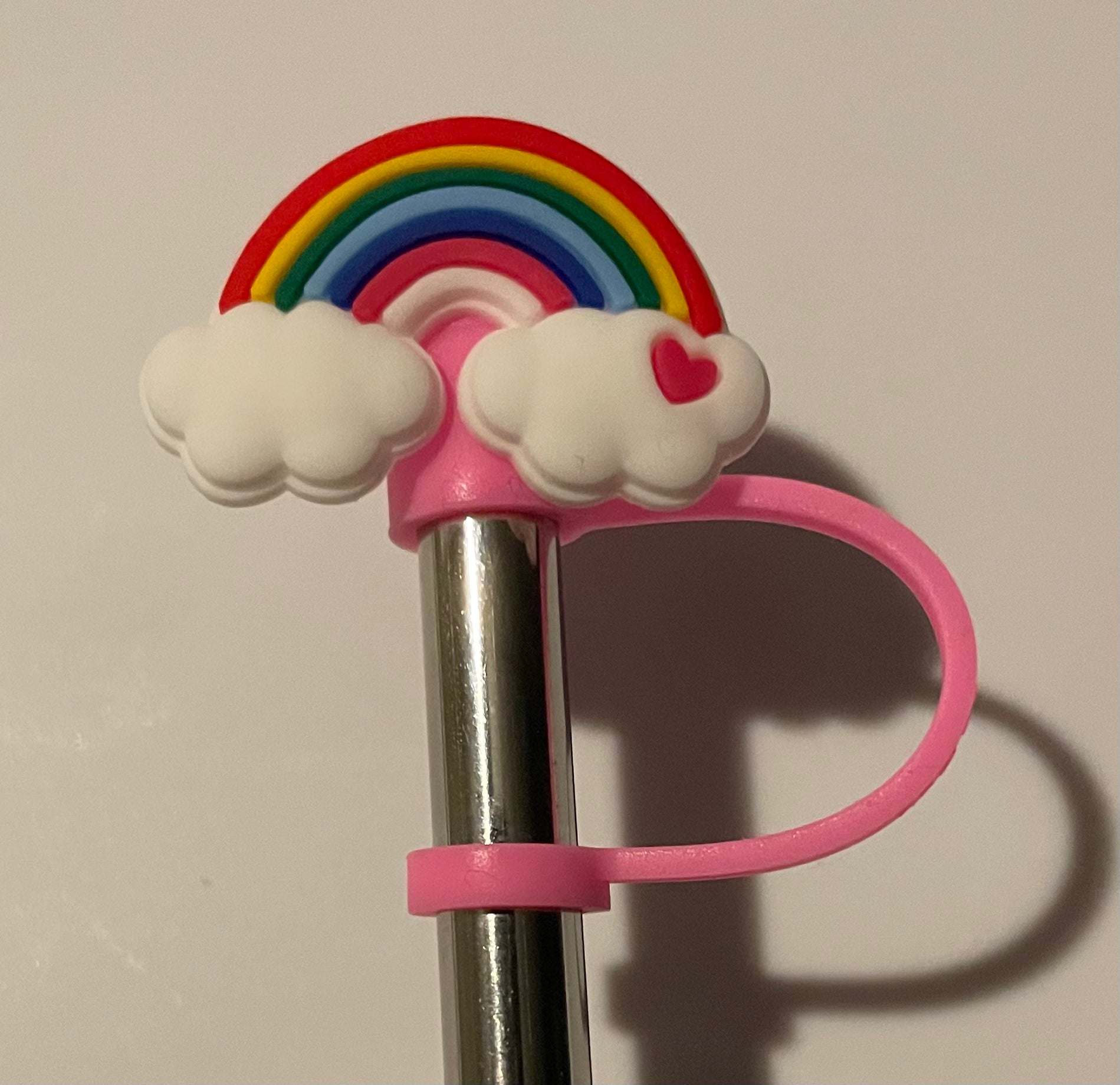 Pink Heart Rainbow Straw Topper Killer Ink Tees pink-heart-rainbow-straw-topper-killer-ink-tees