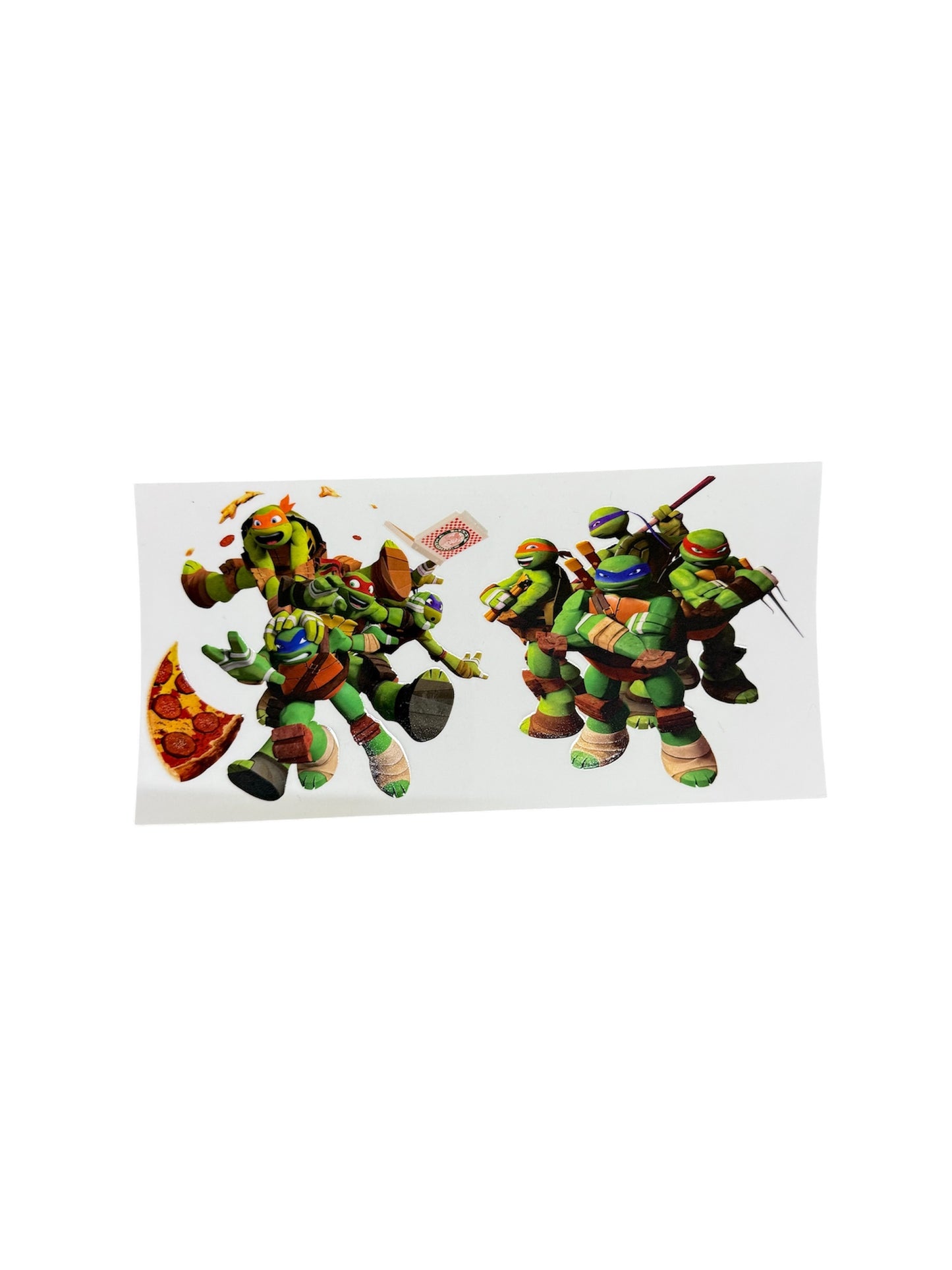 Ninja Turtles Chasing Pizza Version Cup Transfer