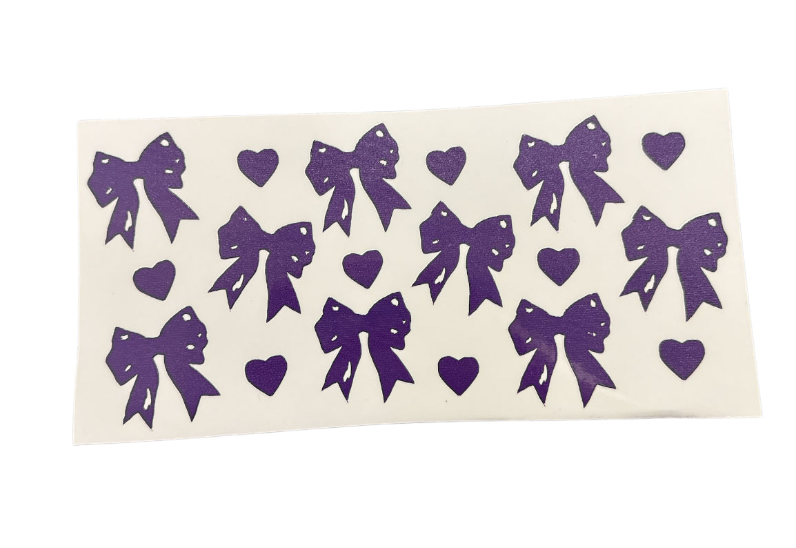 Purple bows Cup Transfer