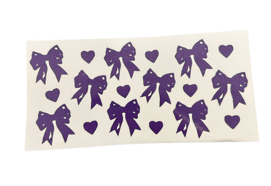Purple bows Cup Transfer
