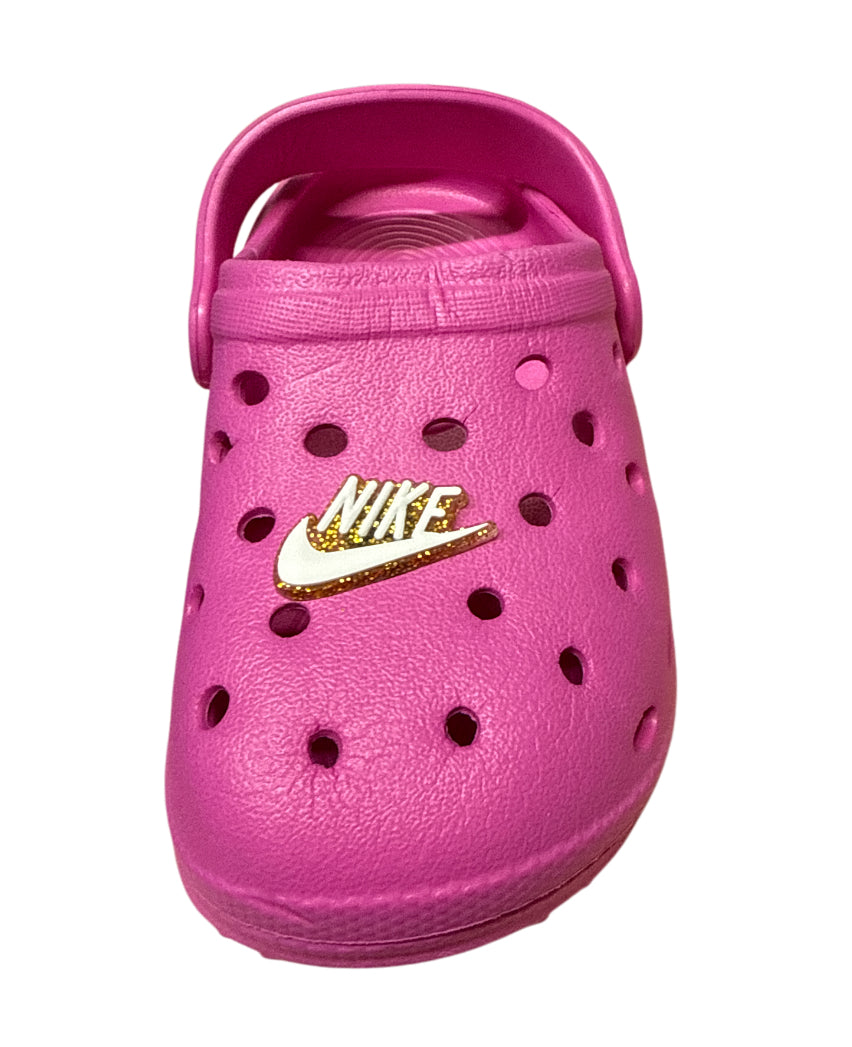 Nike glitter gold Shoe Charm