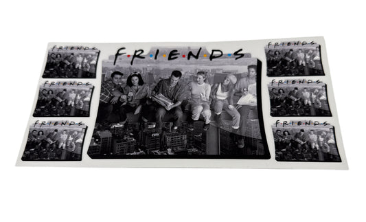 Friends black and white Cup Transfer