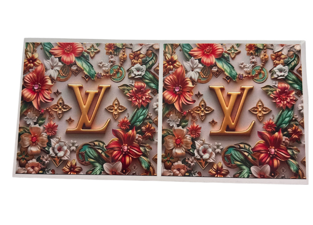 Lv floral Cup Transfer