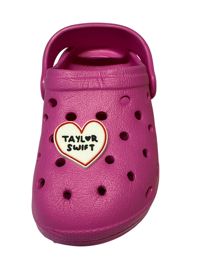 Taylor swift heart Shoe Charm