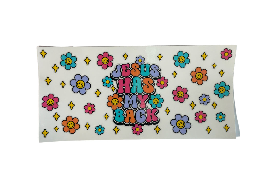 Jesus has my back Cup Transfer