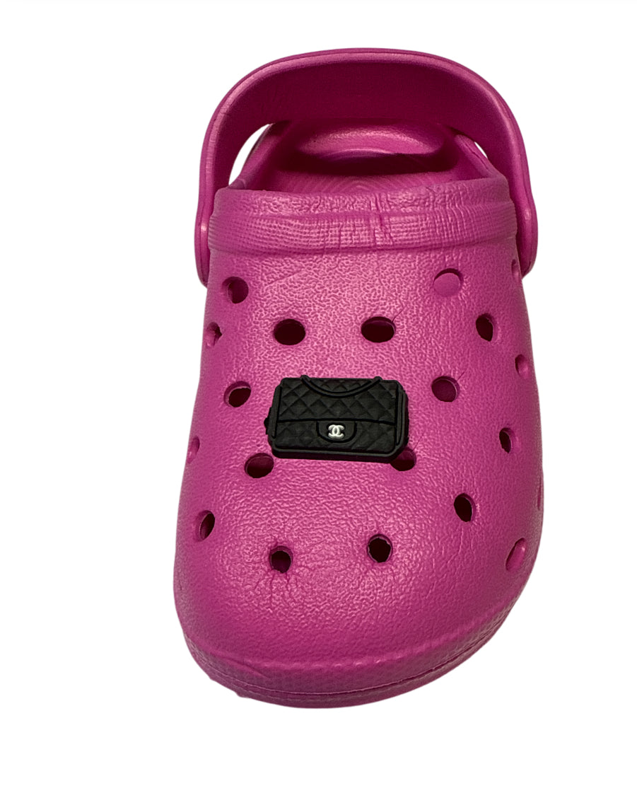 cc black purse Shoe Charm