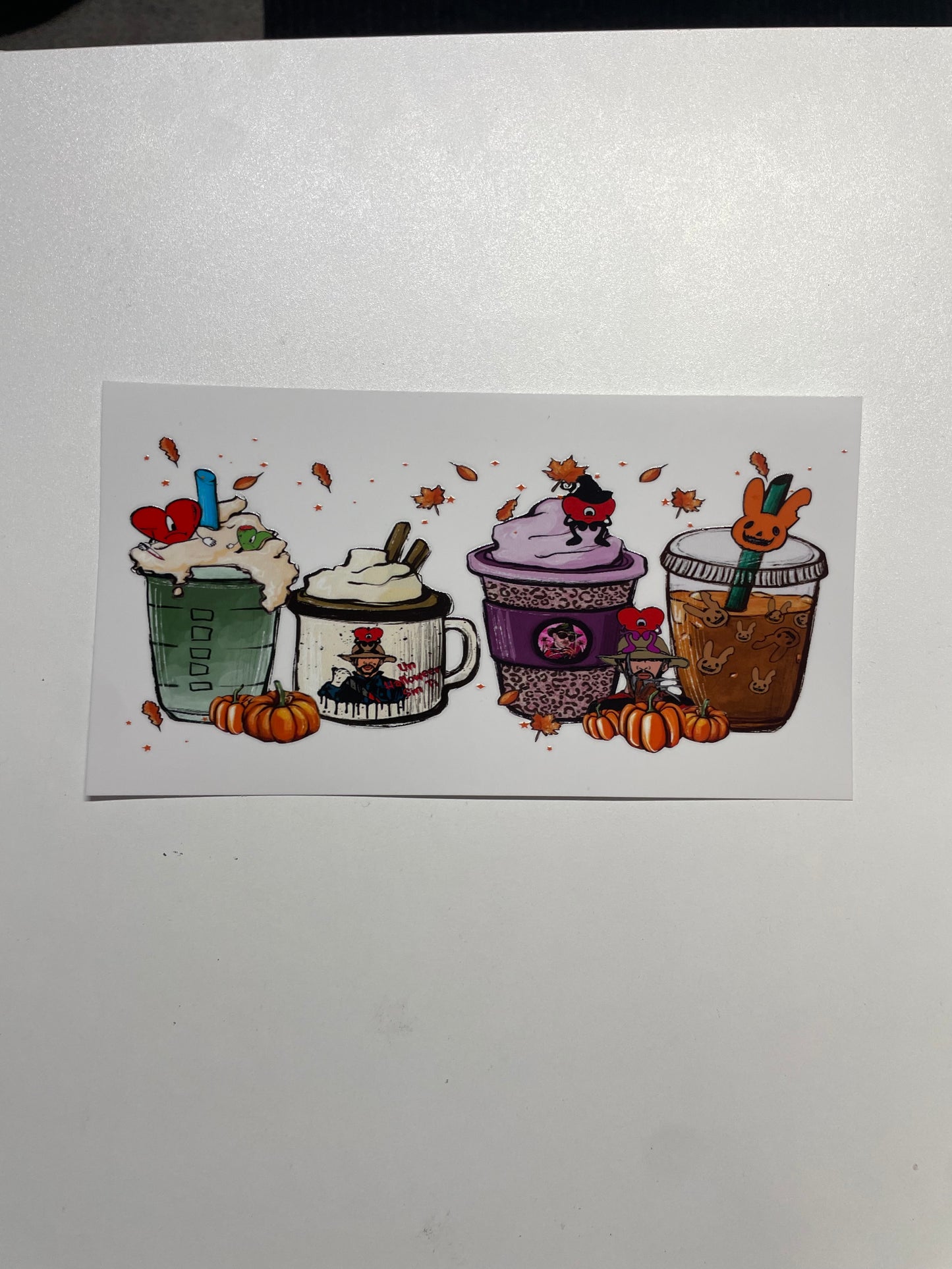 Purple bad bunny 4 Cup Transfer