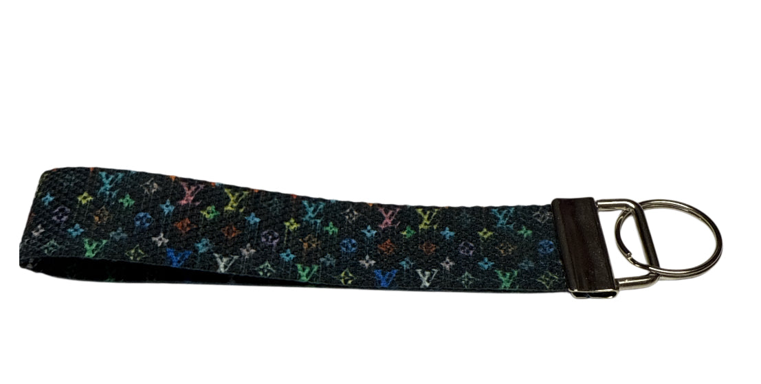 Lv colorful Keychain/ Key fob holder Wristlet