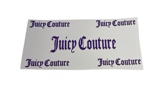 Juicy couture purple Cup Transfer