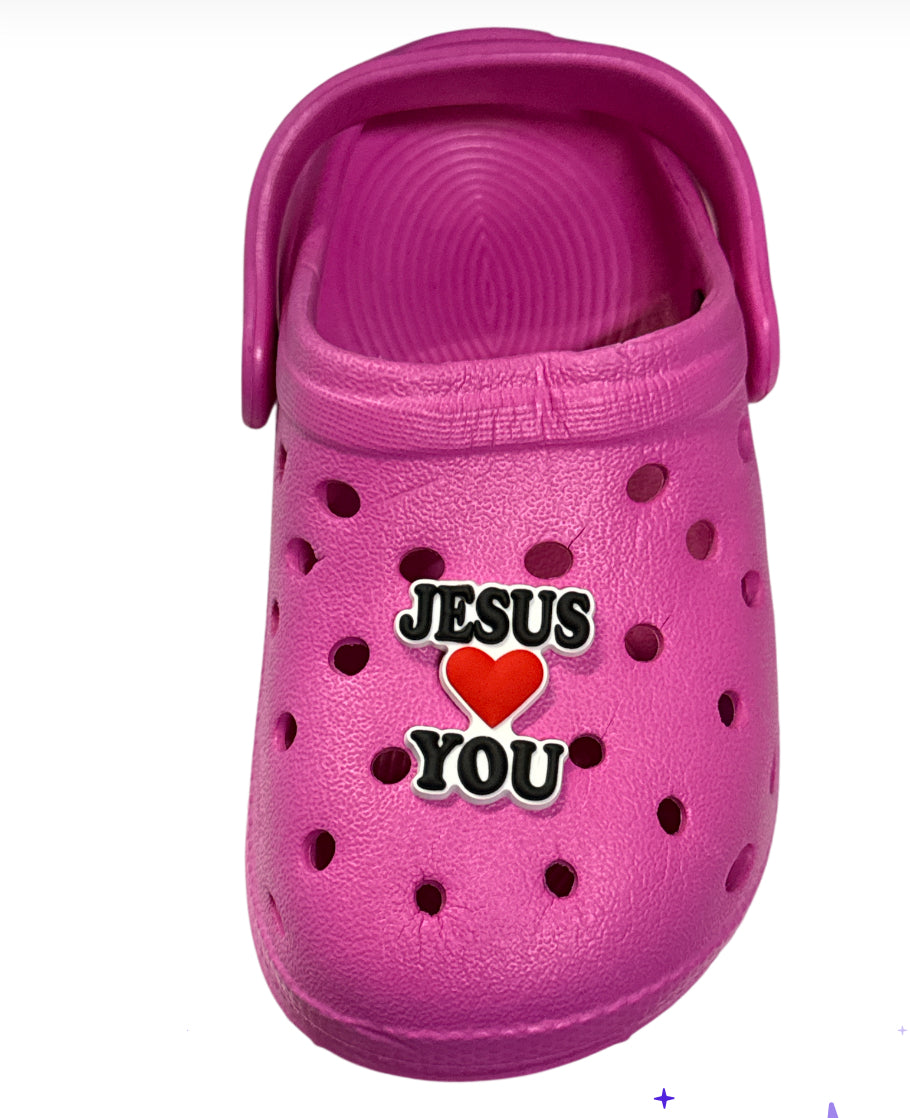Jesus loves you Shoe Charm