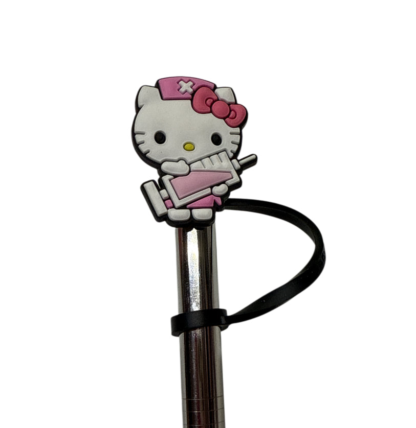 Hello kitty nurse Straw Topper