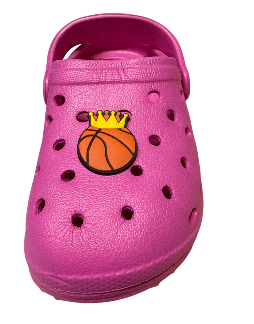 Basketball crown Shoe Charm