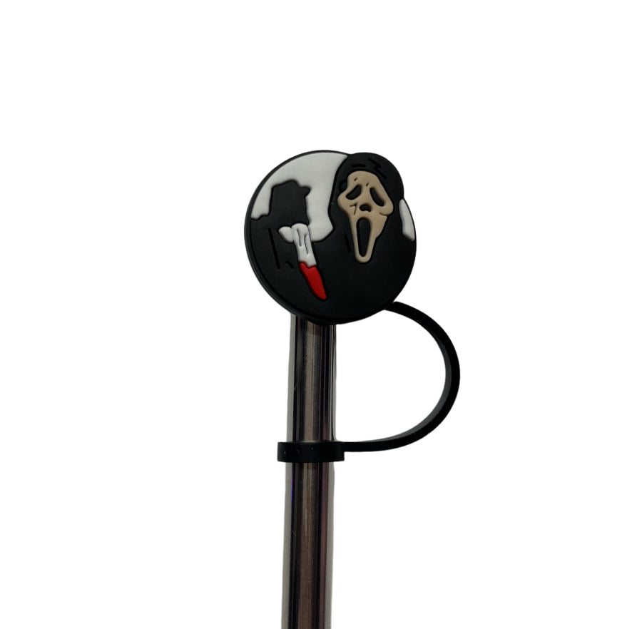 Scream / ghostface circle blood Straw Topper