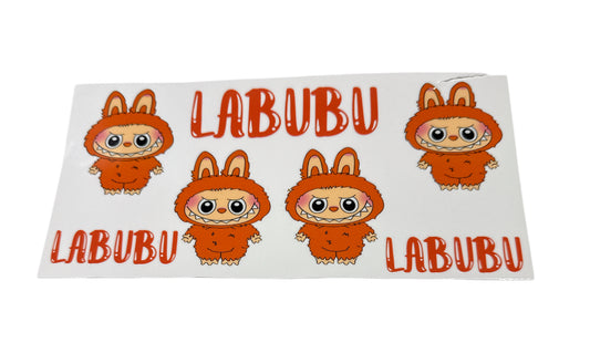 Labubu orange Cup Transfer