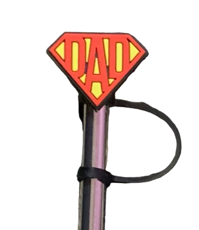 Dad super Straw Topper