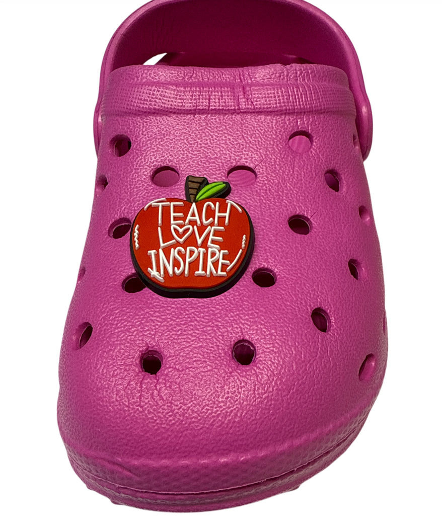 Teach love inspire Shoe Charm