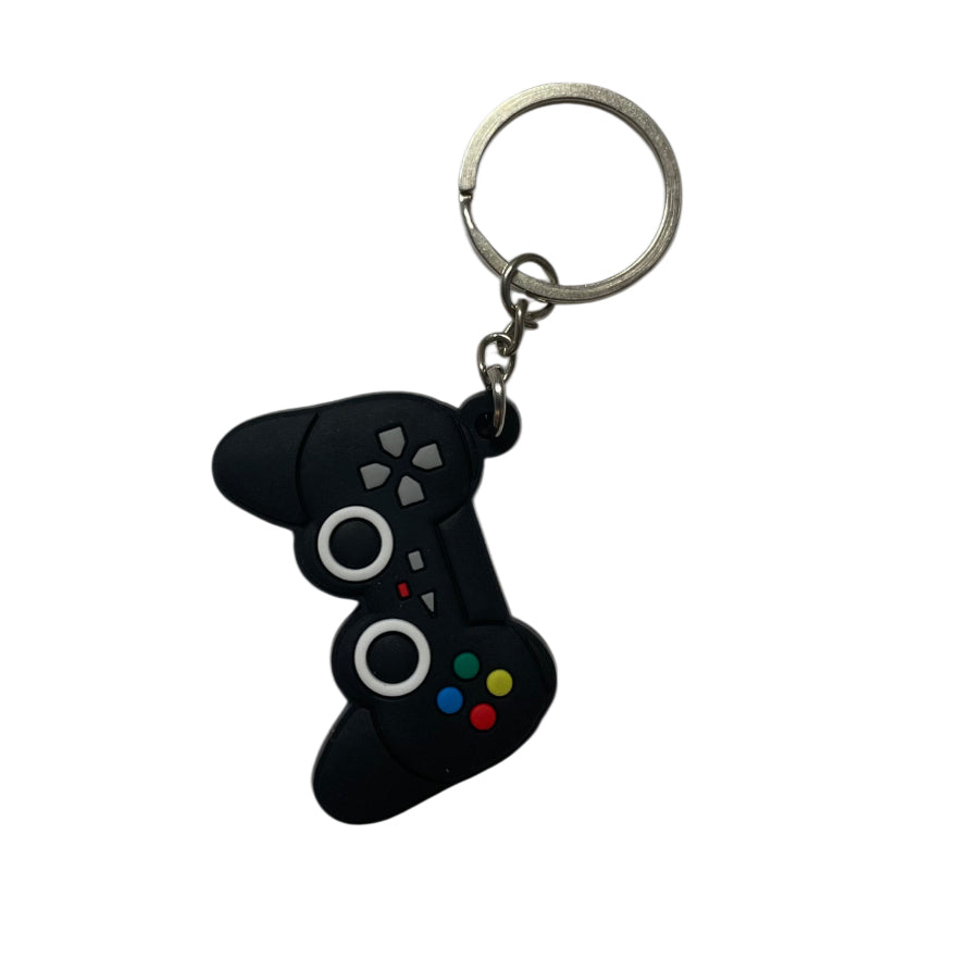 PlayStation black remote holder keychain