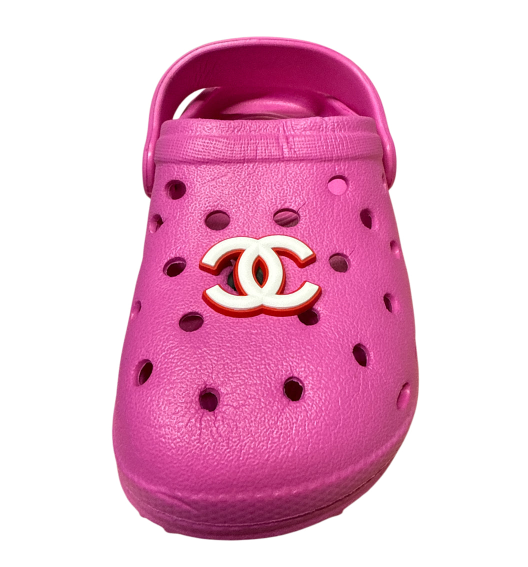 Cc red & white Shoe Charm